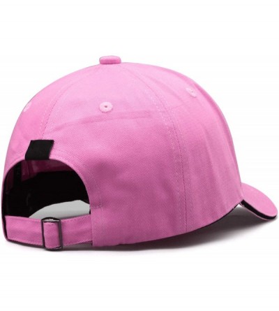 Baseball Caps Mens Womens Printing Adjustable Meshback Hat - Pink - CR18N9GW4NN $20.06
