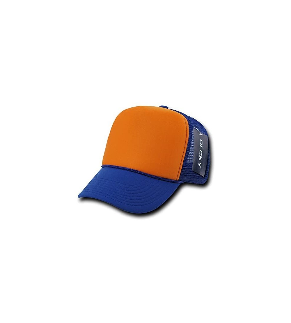 Baseball Caps Ind. Mesh Cap - Royal/Orange - CV117KWDS2F $12.69