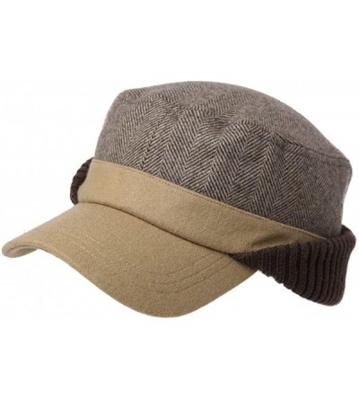 Newsboy Caps Wool/Cotton/Denim Baseball Cap Men Hunting Dad Hats Sports Earflap Unisex - 89078_khaki - C0186RDX23Q $34.88
