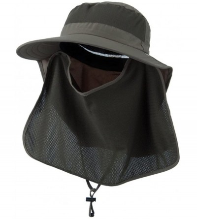 Sun Hats UV 50+ Talson Large Bill Flap Hat with Detachable Inner Flap - Olive - C011FITPJA5 $42.46