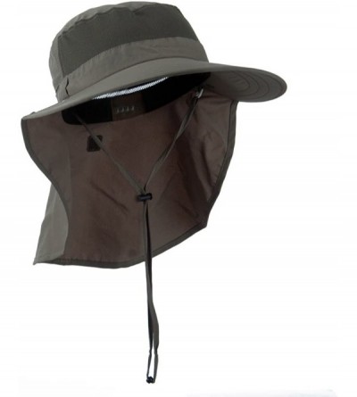 Sun Hats UV 50+ Talson Large Bill Flap Hat with Detachable Inner Flap - Olive - C011FITPJA5 $42.46
