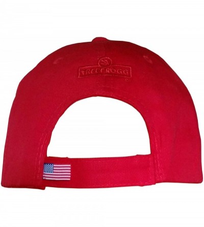 Baseball Caps HAT is Made in USA ~ Make America Great Again ~ Trump Hat ~ Blue OR Red w/White - Patriotic Red - CS12JA3NZJB $...