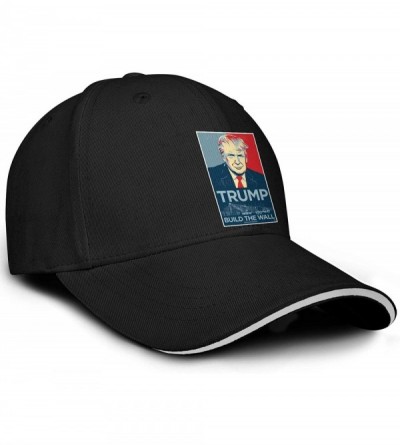 Baseball Caps All Aboard The Trump Train 2020 Trucker Hats Men/Women Adjustable Fitted Fashion Cap - Black-11 - CL18UAHEXLM $...