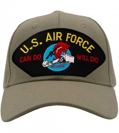 Baseball Caps US Air Force Red Horse - Charging Charlie Hat/Ballcap Adjustable One Size Fits Most - Tan/Khaki - CZ18N7U5C69 $...