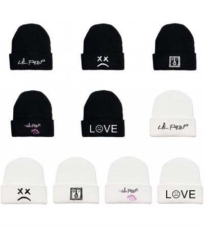 Skullies & Beanies Embroidered Knitted Hat- Fashion Beanies Kids Cuffed Plain Cap Men and Women Warm Wool - H06 - CP193LO9E0C...