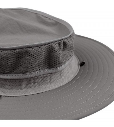 Sun Hats Outdoor Sun Hat Men Women Wide Brim Flap Fishing Cap Neck Flap & Face Cover Mask Hat - Dark Gray - CU18WGE07QT $12.12