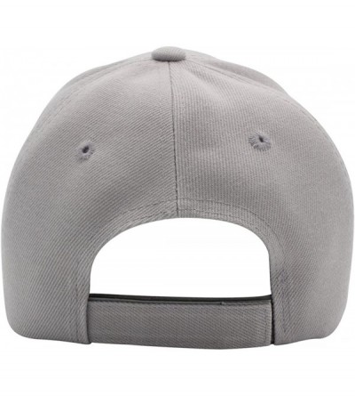 Baseball Caps Baseball Cap Men Women - Classic Adjustable Plain Hat - Light Grey - CC17YKCEN58 $10.03