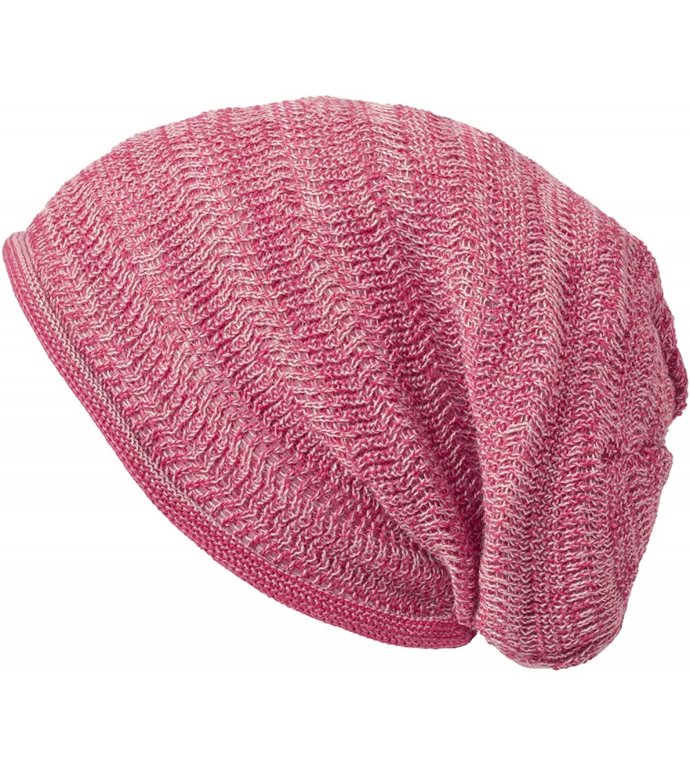 Skullies & Beanies Mens Summer Sports Knit Beanie - Womens Slouchy Sweat Absorbing Hat - Mix Pink - CL11DZCRZ8H $27.50