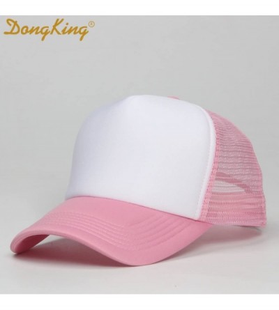 Baseball Caps Trucker Hats for Adult HOLA Beaches Logo Print Snapback Summer Mesh Caps - Pink - CJ18EEES436 $9.94