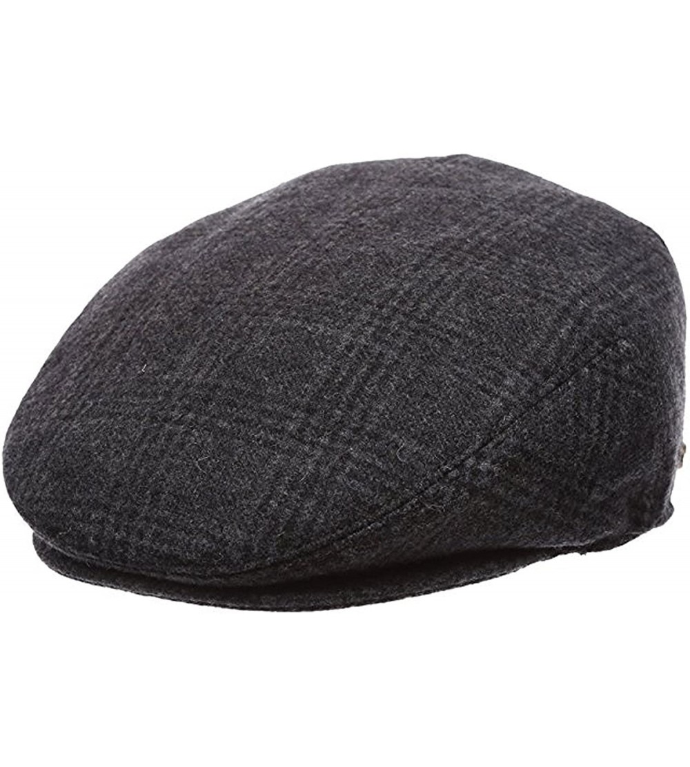 Skullies & Beanies Men's Premium Wool Blend Classic Flat IVY newsboy Collection Hat - 1930-black - C812NG98DIL $13.66
