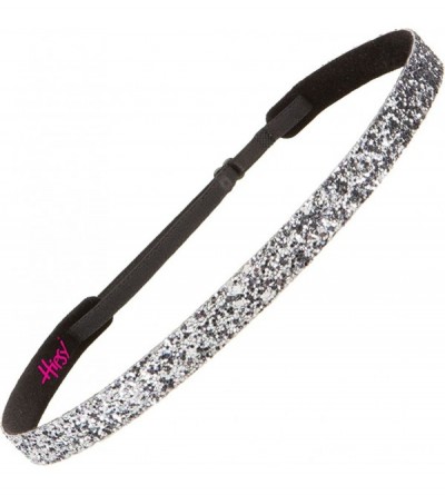 Headbands Women's Adjustable NO Slip Skinny Bling Glitter Headband - Gunmetal & Purple - C311OI91BN1 $12.44