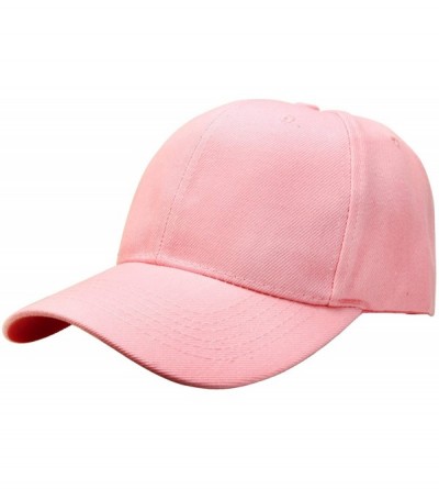 Baseball Caps Baseball Dad Cap Adjustable Size Perfect for Running Workouts and Outdoor Activities - 1pc Pink - C5185DNMAW9 $...