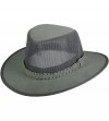 Sun Hats Soaker- Mens Sun Hat- Vented Mesh- UPF 50 - Gray - CZ18504W4N0 $26.12