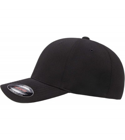 Baseball Caps Men's Cool & Dry Athletic Fitted Cap - Black - CJ18HU39OUU $12.06