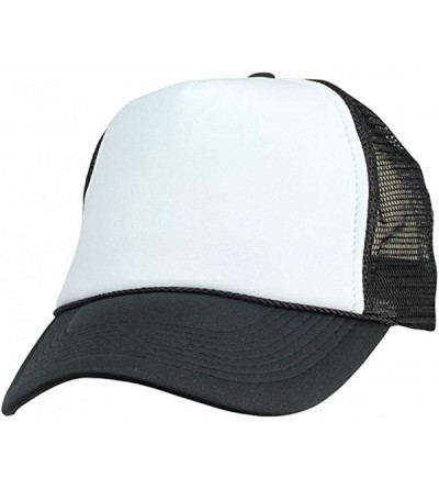 Baseball Caps Classic Cotton Adjustable Baseball Plain Cap-Custom Hip Hop Dad Trucker Snapback Hat - Trucker Black - C317Y0DI...