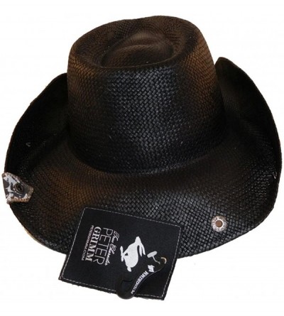 Cowboy Hats Cross Studded Zeke Drifter - Black Leopard - CX12BDKMQWH $47.12