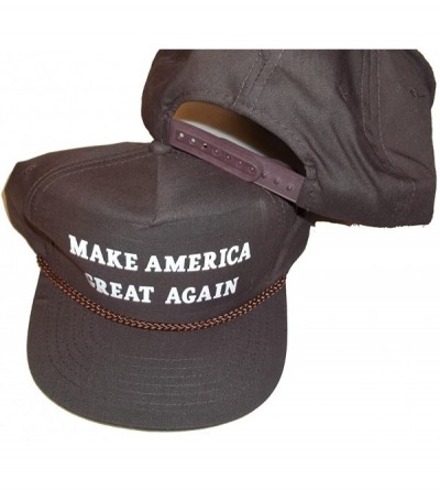 Baseball Caps MAGA Make America Great Again Vintage Snapback HAT Baseball Cap Donald Trump Slogan - Brown - C112F78JGA5 $8.82