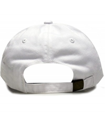 Baseball Caps Cute Popcorn Cotton Baseball Dad Cap - White - CG182YKX3MI $14.88