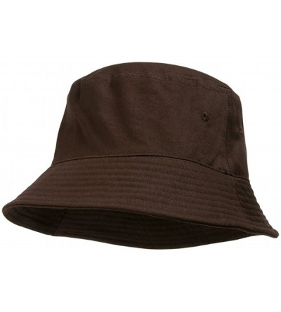 Baseball Caps Blank Cotton Bucket Hat - Brown - CW11Y938QWZ $19.53