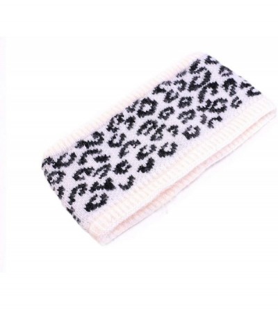 Cold Weather Headbands Winter Stretch Leopard Pattern Headband - SetB-WE-YW-PK - CU18Z2Q66TL $11.80