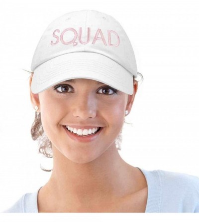 Baseball Caps Bachelorette Party Bride Hats Tribe Squad Baseball Cotton Caps - Squad-white (Light Pink) - C218HU9UKN5 $9.85