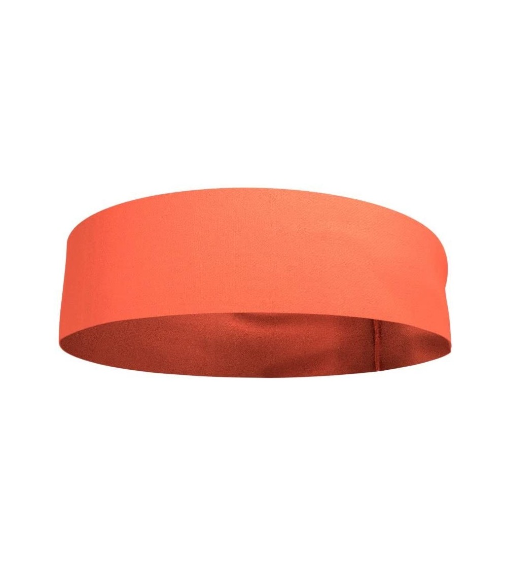 Headbands WICKING HEADBAND Sweatband - Neon Orange - C011KRYU17D $14.83