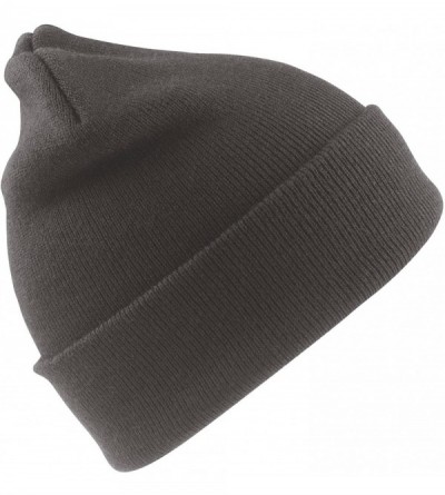 Skullies & Beanies Wooly Thinsulate Ski Beanie Hat - Flourescent Orange - CT110WFNLBP $23.83