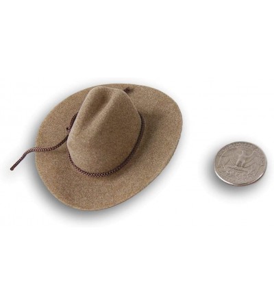 Cowboy Hats Craft Decor Set of Six (6) Miniature Felt Cowboy Hats for Crafts- Decorating & More - C018IT228NW $17.67