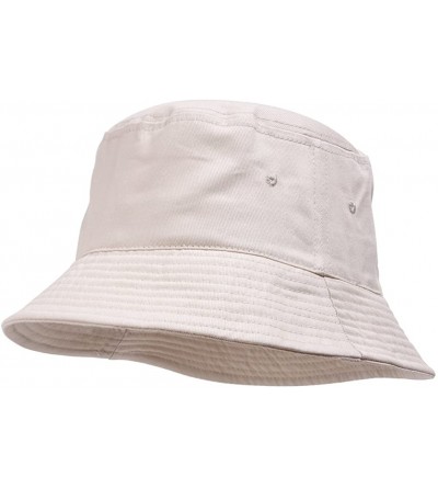 Baseball Caps Blank Cotton Bucket Hat - Khaki - C211Y937QET $9.23