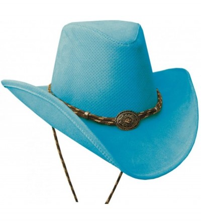 Cowboy Hats Western Plains Breeze Hat - Turquoise - CJ11I8XPUBH $31.62