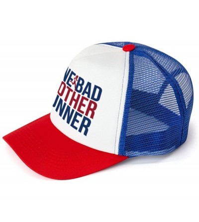Baseball Caps Running Trucker Hat - One Bad Mother Runner - Multiple Colors - Royal-red - CR12O1LSZZ4 $24.17