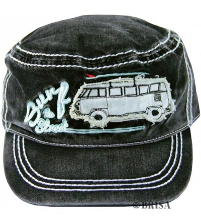 Baseball Caps VW Collection - Volkswagen Samba Bus T1 Camper Van Adjustable Baseball Cap- Hat - T1 Bus/Surf/Black - C511G4GI9...