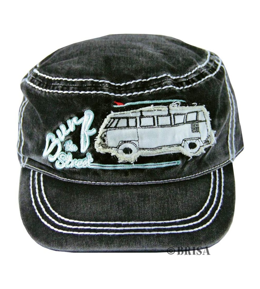 Baseball Caps VW Collection - Volkswagen Samba Bus T1 Camper Van Adjustable Baseball Cap- Hat - T1 Bus/Surf/Black - C511G4GI9...