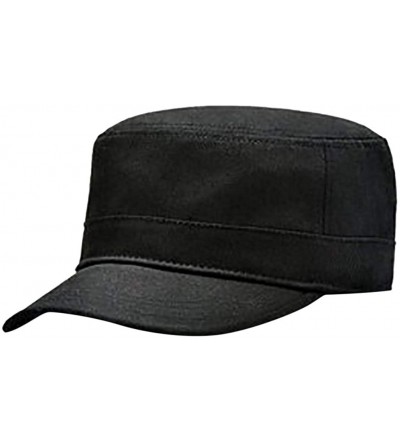 Baseball Caps Vitage Baseball Cap Hats Outdoor Golf Sun Cap for Men Man Dat Hat - Black 1 - C418OQ7GQR3 $18.75