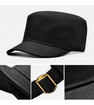 Baseball Caps Vitage Baseball Cap Hats Outdoor Golf Sun Cap for Men Man Dat Hat - Black 1 - C418OQ7GQR3 $12.00