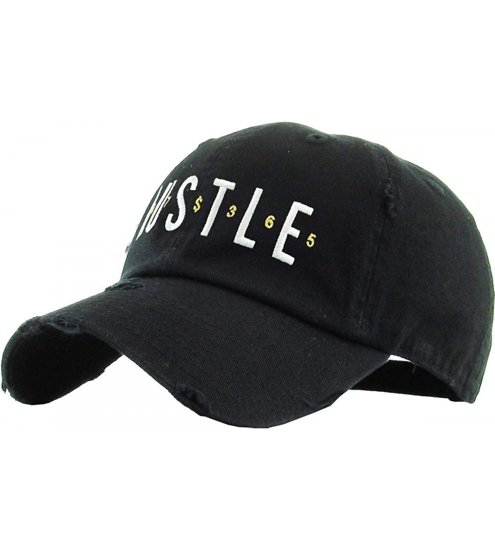 Baseball Caps Dad Hat Trust No One Hustle Savage Vibe Baseball Cap Adjustable Cotton Vintage - (1.9) Black Hustle 247 Vintage...