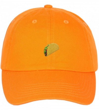 Baseball Caps Floral- Bandana- Animal Skin & Custom Embroidered - Snapbacks - Taco (Neon Orange) - CO182II9OQ8 $14.08