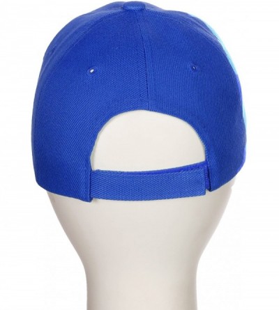 Baseball Caps Classic Baseball Hat Custom A to Z Initial Team Letter- Blue Cap White Black - Letter R - CG18IDW56CS $10.26