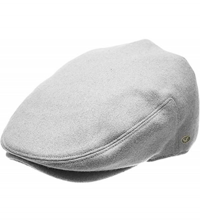 Newsboy Caps Men's Premium Wool Blend Classic Flat IVY newsboy Collection Hat - Lt Gray - CI1865LRS3E $30.49