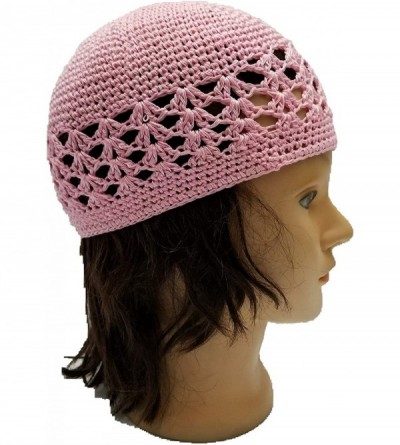 Skullies & Beanies Kufi Hat Skull Cap Islamic Muslim Prayer Hat Skull Chemo Cap Beanie Hats Turban - Baby Pink - CZ18HED23QS ...