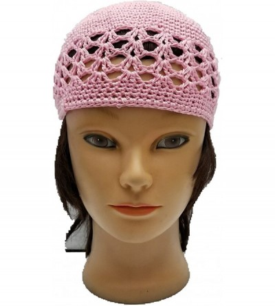 Skullies & Beanies Kufi Hat Skull Cap Islamic Muslim Prayer Hat Skull Chemo Cap Beanie Hats Turban - Baby Pink - CZ18HED23QS ...