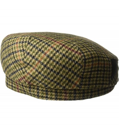 Newsboy Caps Men's 100% Italian Wool Herrringbone Plaid Ivy Hat - Brown - CH17YR665GH $38.14