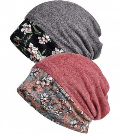 Skullies & Beanies Women's Baggy Slouchy Beanie Chemo Hat Cap Scarf - 2 Pack-z - C518UE843H2 $27.97
