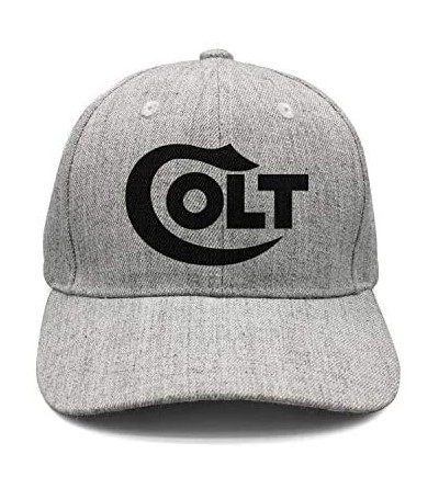 Sun Hats Mens Womens Outdoor Cap Dad One Size Snapback-Colt-Defense-Cotton Hat Superlite - Grey-42 - CN18QWHZMT4 $15.39
