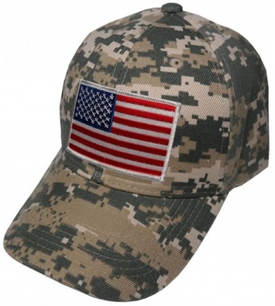 Baseball Caps Men's Army USA Flag Patch Cap - White - C511QCXN2Z1 $22.41