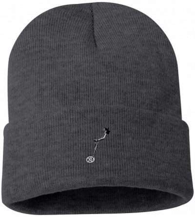 Skullies & Beanies Metal Detector Custom Personalized Embroidery Embroidered Beanie - Gray - CR12NBZEP55 $19.10
