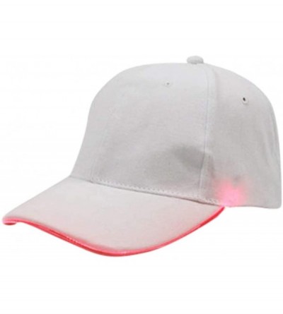 Baseball Caps LED Lighted up Hat Glow Club Party Baseball Hip-Hop Adjustable Sports Cap for Festival Club Stage - Orange - CZ...