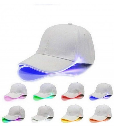 Baseball Caps LED Lighted up Hat Glow Club Party Baseball Hip-Hop Adjustable Sports Cap for Festival Club Stage - Orange - CZ...