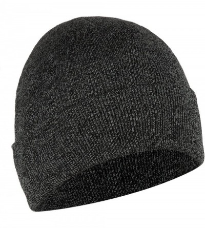Skullies & Beanies Merino Wool Beanie Hat -Soft Winter and Activewear Watch Cap - Black/White Marl - C418X92SSYT $16.83