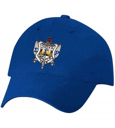 Skullies & Beanies Sigma Gamma Rho Crest Emblem Hat - Blue - CU18EO0AOYK $25.77